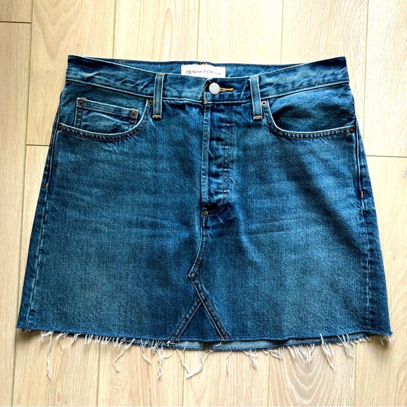 Aritzia Denim Forum The Eddie Mini Denim Skirt - Picture 2 of 12